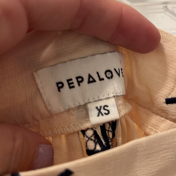 Anthropologie Pepaloves extra small what’s the racket tennis skirt Xs ivory - Picture 4 of 6